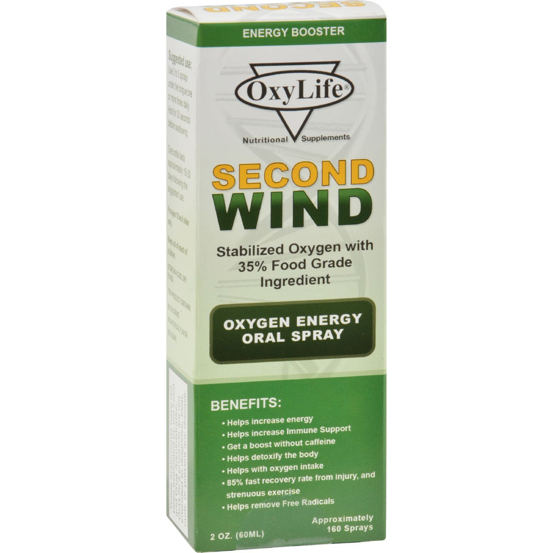 Oxylife Products - Oxylife Second Wind O2 Mn - 1 Each - 2 Oz - Maras Green